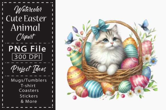 Download Watercolor Cute Easter Animal Clipart - Animal Collection