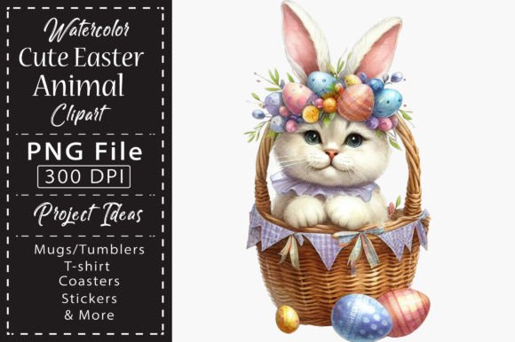 Download Watercolor Cute Easter Animal Clipart - Animal Collection