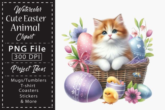 Download Watercolor Cute Easter Animal Clipart - Animal Collection