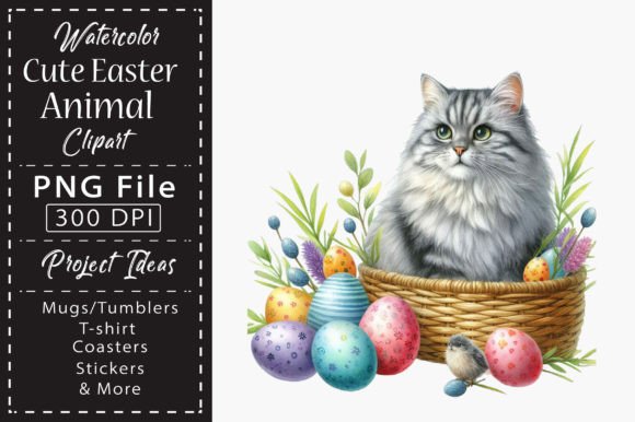Download Watercolor Cute Easter Animal Clipart - Animal Collection