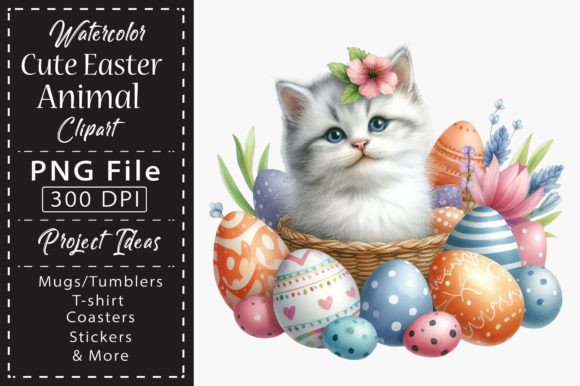 Download Watercolor Cute Easter Animal Clipart - Animal Collection