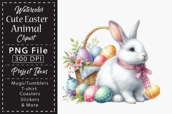 Download Watercolor Cute Easter Animal Clipart - Animal Collection