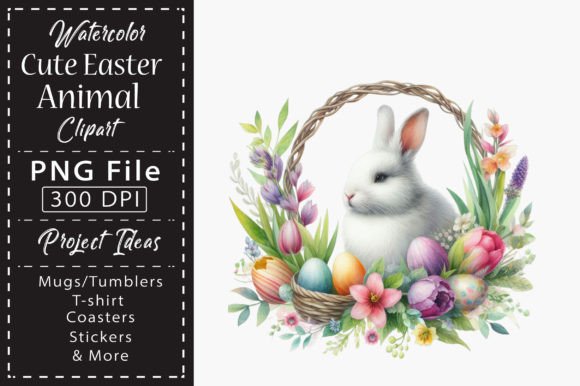 Download Watercolor Cute Easter Animal Clipart - Animal Collection