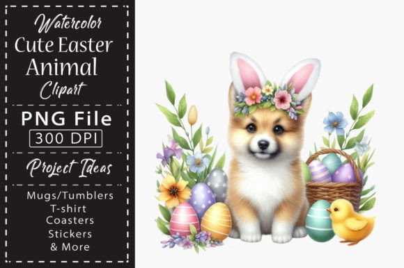 Download Watercolor Cute Easter Animal Clipart - Animal Collection